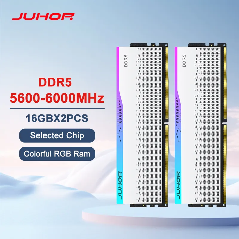 Memria De Desktop Juhor Rgb Ddr5 16gbx2 6000mhz 5600mhz Dimm Memoria Ram De Alta Velocidade - Aliexpress 7